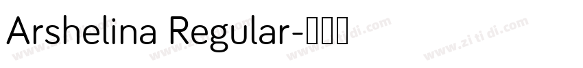 Arshelina Regular字体转换